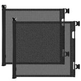 2-Pack Retractable Baby Gate, Mesh Dog Gate for Doorways, Extends up to 55" Wide, 33" Tall Child T3210P293757