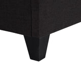 Modern Dark Grey Upholstered Platform Bed Frame, Full B011P199725
