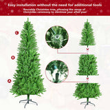 7FT Classic Pencil Christmas Tree is an 84-inch classic pencil-shaped Christmas tree suitable for 92773912