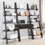Cappuccino Ladder 5-Shelf Bookcase B062P153772
