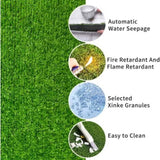 6ft x 10ft Premium Artificial Turf Mat with Drainage Holes. Thick Fake Grass with Rubber Backing, W3280P296541
