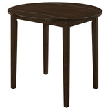 Cappuccino and Tan 3-piece Dining Set with Drop Leaf B062P145671