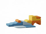 9-Piece Soft Play Set, Foam Blocks with Detachable Covers, for Climbing & Crawling, Multicolored 71938462