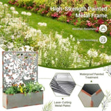 ZUN 2PCS Decorative Raised Garden Bed 56272740