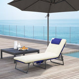 Folding Chaise Lounge /Pool Chair / beach chair Camping Chairs 41933583