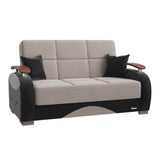 PrimeNest Yalise Collection Upholstered Convertible Loveseat with Storage B030P305114