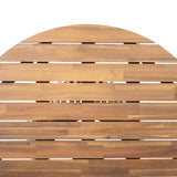 Outdoor Acacia Wood Patio Dining Table, 47.25-inch extra-large round dining table,for Backyard, N770P313798L