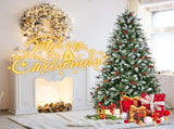 Artificial 5ft Green Christmas Tree with 1113PE/PVC Mixed Branch Tips,Red fruit and Pine cone,Hinged 08755852