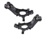 1 Pair Front Steering Knuckle Spindle Fit For Nissan Rogue 2.0L 2.5L L4 2014-2020 Black Metal 95971084