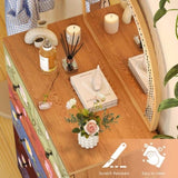 5 Layer 6-Drawer Printed Pattern Dresser Brown 37145381