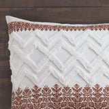 Full/Queen 3 Piece Cotton Comforter Set with Chenille Tufting B035P148267