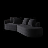 Modern Upholstered Oversized Sectional Sofa, 112-Inch Chenille 4-Seater Extra Deep & Wide Seat W834P323320