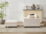 Chaise Lounge Chair with Removable Ottoman Accent Sofa Bed Upholstered Sleeper Couch Bed with W1170P353046