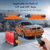 Diesel Heater All in One 5KW 12V-24V Portable Car Diesel Air Heater with Muffler, LCD Monitor, 86641394