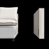 Decorative chairs, comfortable single sofa chairs in beige, soft and breathable seat cushions, soft W1727P237736