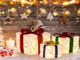 Christmas LED Gift Decor - 3 Stackable Boxes, Sturdy Waterproof Design, Fireplace/Tree/Porch Display 70434857