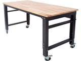 Workbench - 48" Wide Rolling Workbenches for Garage - Adjustable Height, Workshop Tool Bench, Metal W46560404