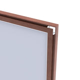60"x30" Oversized Modern Rectangle Bathroom Mirror with walnut Frame Decorative Large Wall Mirrors W708P297663