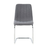 Modern simple light luxury dining Dark Grey chair home bedroom stool back student desk chair metal W210119216