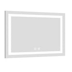 ZUN 48 x 36 Inch Frameless Rectangular LED Bathroom Vanity Mirror with Touch Sensor, Anti-Fog, and 3 21S0305-48