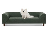 Pet sofa with backrest and armrests, modern rectangular pet sofa suitable for small and medium dogs, 03678423