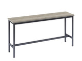 Long Bar Table Set with 3 PU Upholstered Bar Stools, Industrial Bar Table and Chairs for Kitchen 45344353