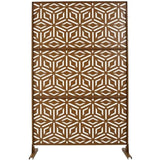Outdoor & Indoor Privacy Metal Privacy 76" H48" W, Freestanding Decorative Privacy W465P193267