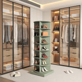 Green 360 Rotating shoe cabinet 7 layers W1320P191819
