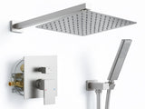 Male NPT Brushed Nickel Shower System, Shower Faucet Set for Bathroom Shower Fixtures with 10 Inch 87854827