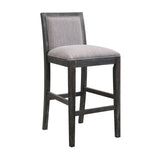 30.5 Inch Height Bar Stools set of 2, Rubber wood Frame,fabric Sponge cushion and Upholstered N780P192217B