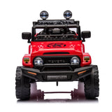 ZUN Licensed TOYOTA FJ Cruiser,12V Kids ride on car 2.4G W/Parents Remote Control,electric car for W1396107513