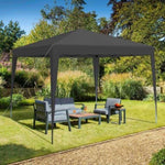 ZUN Outdoor 10 x 10 Ft Pop Up Gazebo Canopy with 4 pcs Sand Bag and Carry Bag,Black [Sale to Temu is 90448926