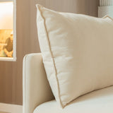 90.9"Modular L-shaped corner sofa, movable chaise facing left/right, 89386592