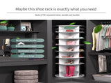 8 Tier Rotating Shoe Rack Tower, Spinning Shoe Display, Shoe Organizer,360 Shoe Rack Storage Round W2641P303444