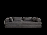 78.7-Inch Convertible Sleeper Sofa Bed with Cylindrical Pillow, Chenille Folding Mattress Couch with W834P337412