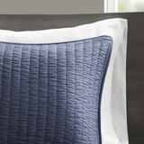 2 Piece Quilt Set Navy Twin/Twin XL B035129033