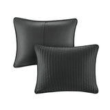 3 Piece Quilt Set Black King/Cal King B035129042