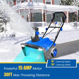 20" Electric Snow Blower - 15Amp Motor, 10" Depth & 30ft Throw Distance, 180&deg Discharge Chute 40415324