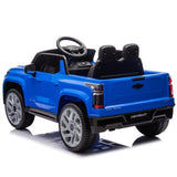 ZUN 12V Kids Ride on Car W/Parents Control,Licensed Chevrolet Silverado,Four-wheel suspension,LED W1578P202299