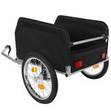 Heavy-Duty Bike Cargo Trailer with Removable Waterproof Cover 88 lbs Capacity, 16" All-Terrain W2932P289393