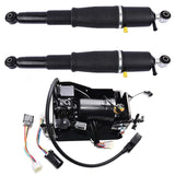 ZUN Pair Rear Air Suspension Shocks + Compressor Pump for Cadillac Escalade Chevrolet Avalanche Suburban 01071748