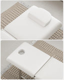 Professional Stationary Massage Table, 550lbs Heavy Duty Wide Exam Bed for Treatment, Backrest 91798246