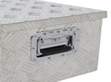 30" Elegant 5-Strips Pattern Aluminum Toolbox Silver 70391005