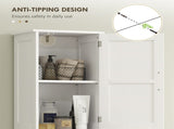 67" Tall Farmhouse Linen Closet, Bathroom Storage Cabinet with Barn Doors, Drawer & Adjustable 90737388