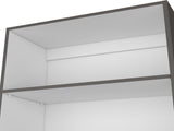 Matt Gray and White 5-Shelf Bookcase B062P175160