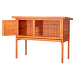 ZUN 36" Single Deck Waterproof Wooden Chicken Coop Hen House Pet Animal Poultry Cage Rabbit Hutch Natura 91435389