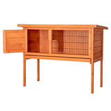 ZUN 36" Single Deck Waterproof Wooden Chicken Coop Hen House Pet Animal Poultry Cage Rabbit Hutch Natura 91435389