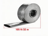 2" x 105' PVC Lay Flat Discharge Hose, Weather & Burst Resistant, Blue, for Pool & Water Transfer 17250838