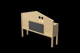Headboard Storage Cabinet for Full-size Montessori Floor Bed Natural,Freely collocation W1716P181579