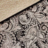 6 Piece Jacquard Quilt Set with Throw Pillows Black Full/Queen B03597447